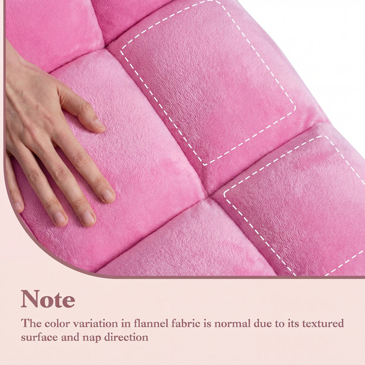 Adjustable 14-position Cushioned Floor Chair-Pink view 4