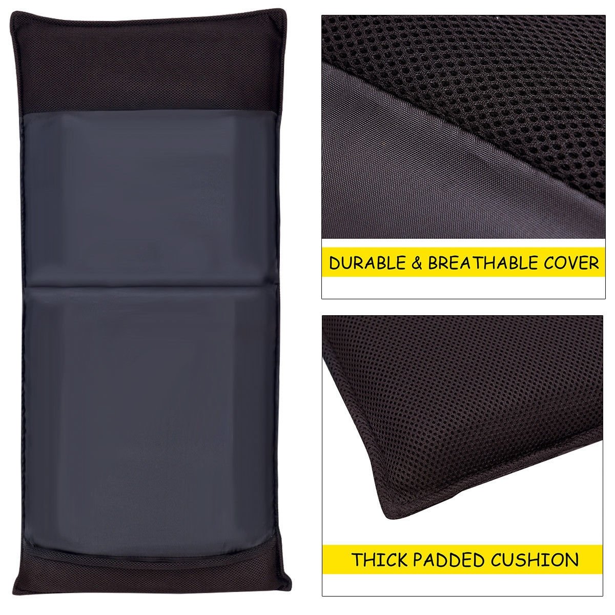 Adjustable 6 positions Folding Lazy Man Sofa Chair Floor Chair-Coffee view 7