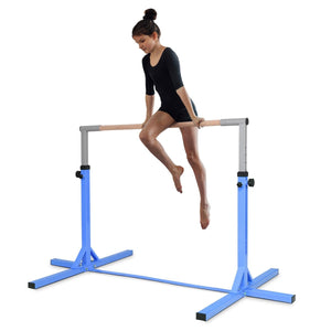 Adjustable Gymnastics Bar Horizontal Bar for Kids-Blue view 7