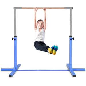 Adjustable Gymnastics Bar Horizontal Bar for Kids-Blue view 8