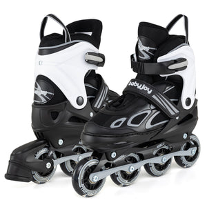 Adjustable Kids' Incline Skates 4 Sizes Adjustable Blade Roller-Black view 4