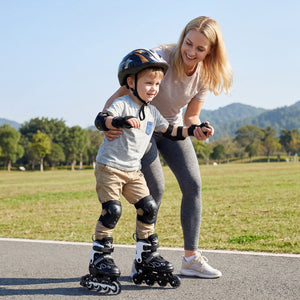 Adjustable Kids' Incline Skates for Boys Girls Ages 5-14-Black view 2