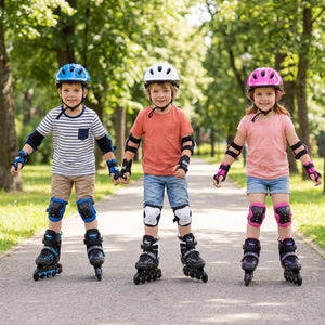 Adjustable Kids' Incline Skates for Boys Girls Ages 5-14-Black view 6