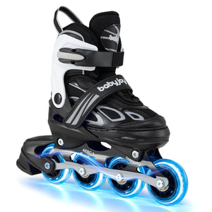 Adjustable Kids' Incline Skates for Boys Girls Ages 5-14-Purple view 10