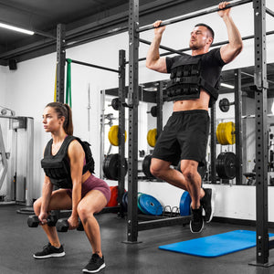 Adjustable Weighted Vest for Men and Women with Removable Iron Weights-44 lbs and L Size view 2