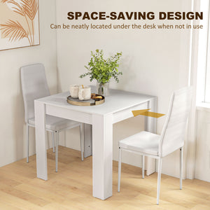 Dining Table Set for 2, Square Kitchen Table and Chairs – view 12