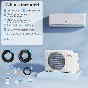 Airtural Series 12000 BTU 115V 22 SEER2 WiFi Enabled Mini Split Heat Pump view 4