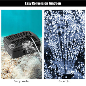 All-in-One 660 GPH Pond Filter Pump with Sterilizer and Fountain Jet view 6