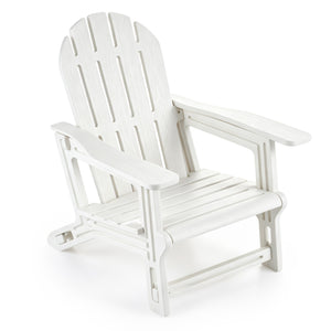 All-Weather Outdoor Kids Patio Seating with Ergonomic Design-White