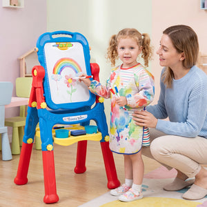Art Easel for Kids with Adjustable Height-Blue view 2