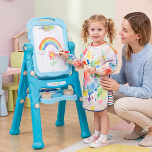 Art Easel for Kids with Adjustable Height-Green view 2