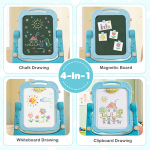Art Easel for Kids with Adjustable Height-Green view 5