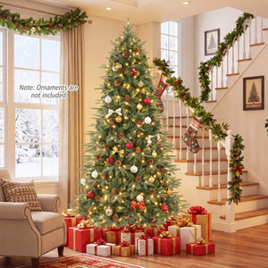 Artificial Christmas Tree with LED Lights and Pine Cones-7' view 6
