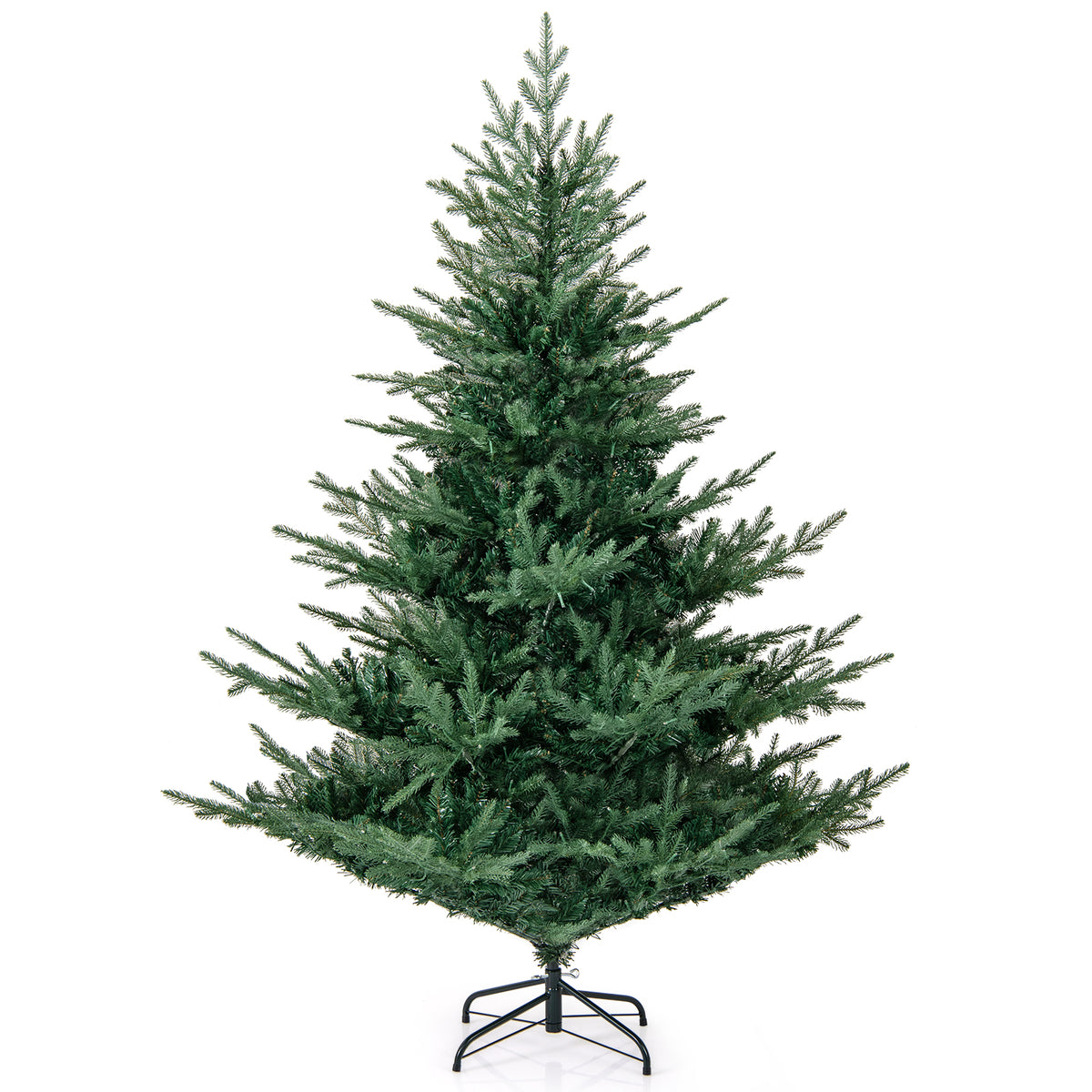 Artificial Christmas Tree with Branch Tips and Warm White LED Lights-6 Feet view 4