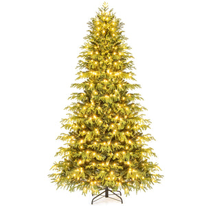Artificial Christmas Tree with LED Lights and PVC Mixed Branch Tips-8 Feet view 4