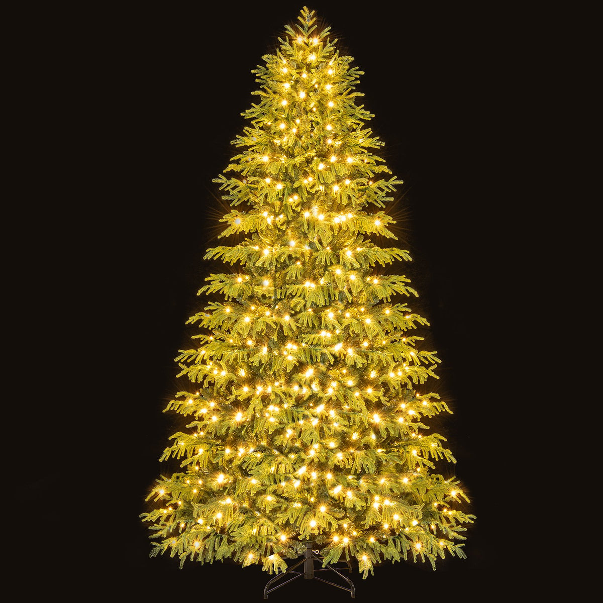 Artificial Christmas Tree with LED Lights and PVC Mixed Branch Tips-8 Feet view 6