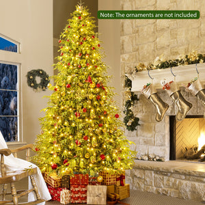 Artificial Christmas Tree with LED Lights and PVC Mixed Branch Tips-8 Feet view 7