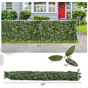 Artificial Lily Leaf Privacy Fence for Garden Yard Balcony Deck view 5