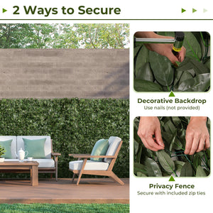 Artificial Lily Leaf Privacy Fence for Garden Yard Balcony Deck view 8