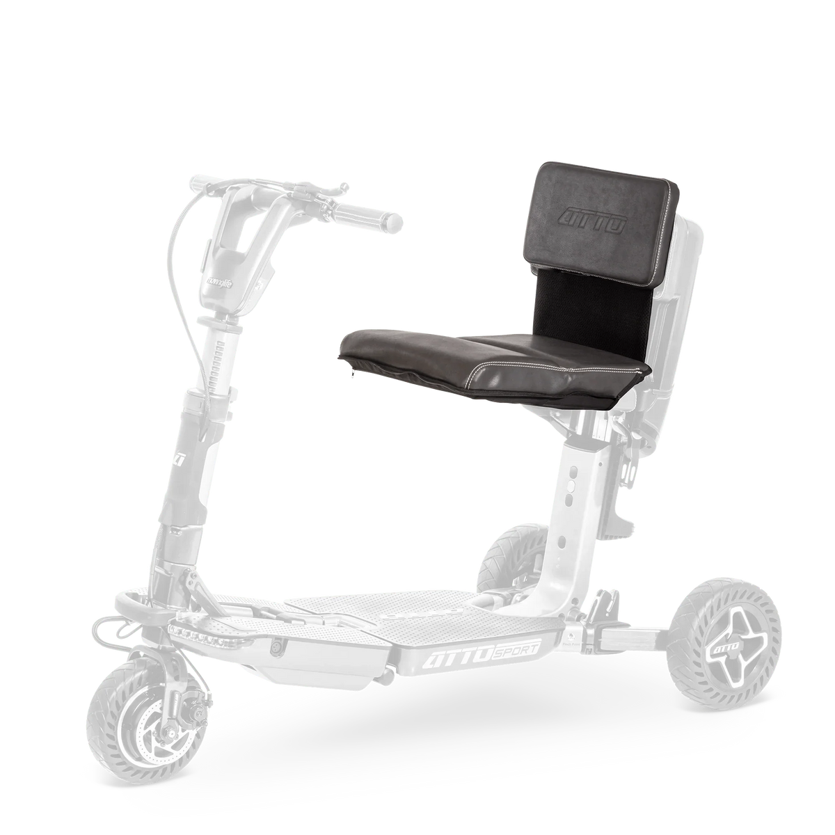 Moving Life ATTO Leather Seat Cushion, Contoured Comfort