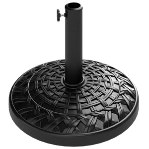 Patio Umbrella Base, 26 lbs Concrete Heavy Duty Umbrella Stand, Round Patio Umbrella Holder, Φ18.7" x 12.6" H Black