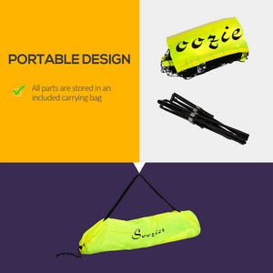 Soozier 10ft Badminton Net, Height Adjustable Outdoor Sports Net with Carry Bag, for Tennis, Pickleball and Volleyball