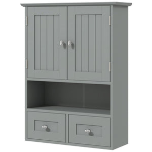 Bathroom Wall Cabinet, Medicine Cabinet, Over Toilet Storage Cabinet with Shelf and Drawers for Hallway – view 2