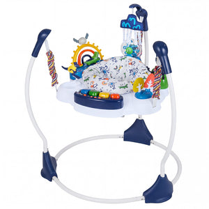 Baby Activity Center Baby Jumper and Bouncer with 6 Interactive Toys Lights and Music-Blue