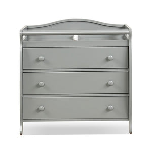 Baby Changing Table Infant Diaper with 3 Drawers and Safety Belt-Gray view 6
