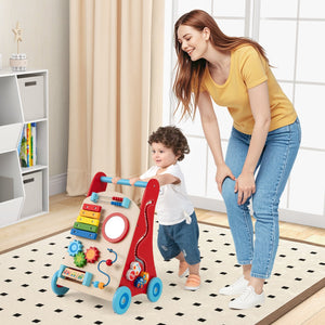 Baby Push Walker with Handle and Wheels for Boys & Girls 3+ Years Old-Muticolor view 3