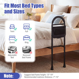 Bed Rails for Elderly Adults Safety Height Adjustable Bed Assist Railings view 9