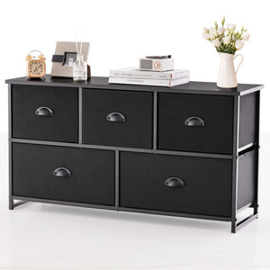 Bedroom Set with 3-Tier Clothes Rack Freestanding Clothing Rack and Dresser Storage Tower view 5