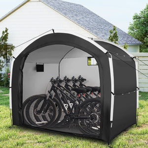 Bike Storage Shed Tent with PU4000MM Waterproof 210D Oxford Fabric for 5 Bikes view 2
