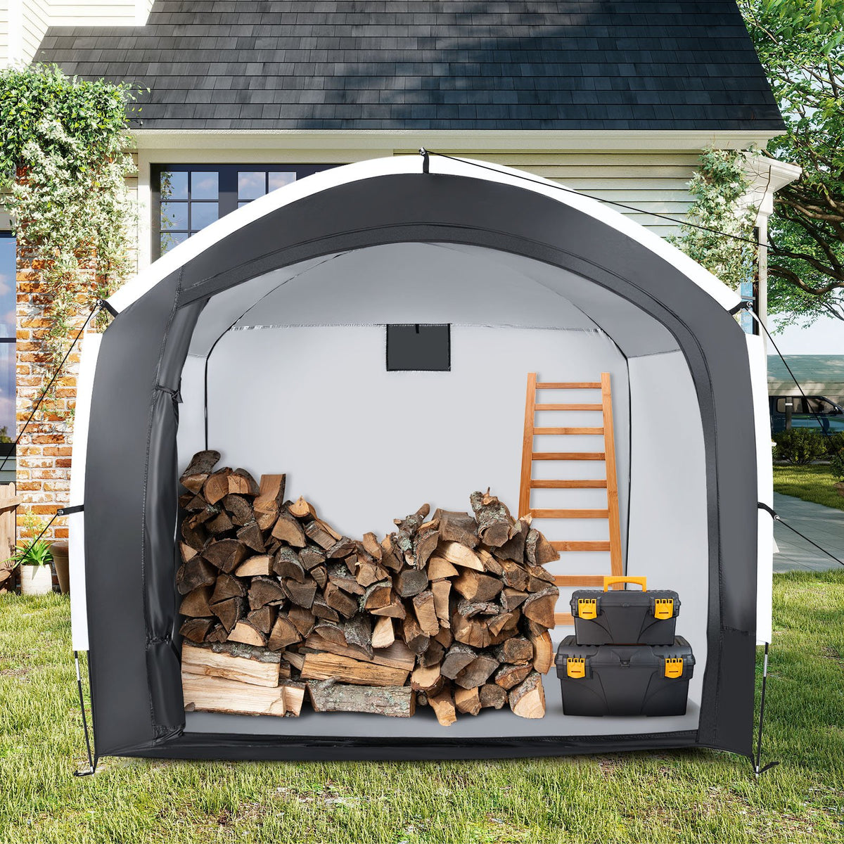 Bike Storage Shed Tent with PU4000MM Waterproof 210D Oxford Fabric for 5 Bikes view 3