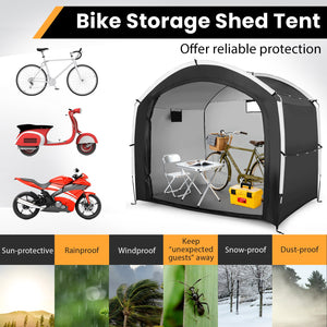 Bike Storage Shed Tent with PU4000MM Waterproof 210D Oxford Fabric for 5 Bikes view 7