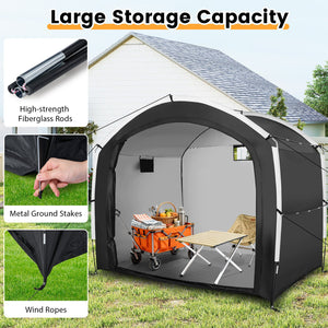 Bike Storage Shed Tent with PU4000MM Waterproof 210D Oxford Fabric for 5 Bikes view 8
