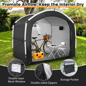 Bike Storage Shed Tent with PU4000MM Waterproof 210D Oxford Fabric for 5 Bikes view 9