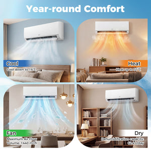 Blast Pro Series 24000 BTU 20 SEER2 208-230V Wifi Enabled Mini Split Air Conditioner and Heater view 6