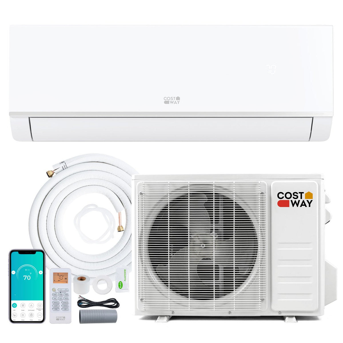 Blast Pro Series 9000 BTU 21 SEER2 208-230V Wifi Enabled Mini Split Air Conditioner and Heater