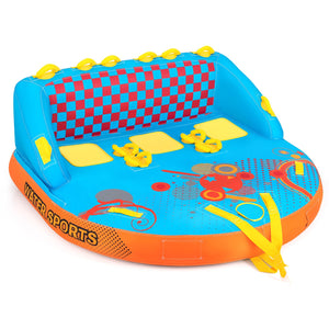Boating 3 Riders Towable Tube Water Sport Towables Sofa Pull Tube with Nylon Cover