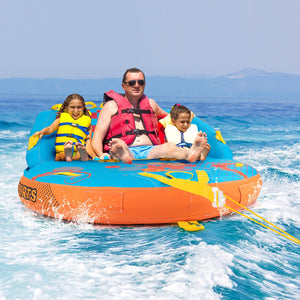 Boating 3 Riders Towable Tube Water Sport Towables Sofa Pull Tube with Nylon Cover view 2