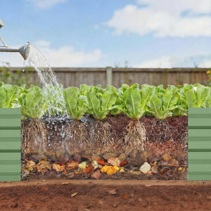 8'x2'x1' Galvanized Raised Bed, Large Elevated Planter Box for Growing Flowers, Herbs and Vegetables – view 40