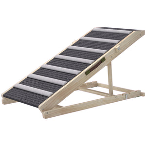 Dog Ramp for Couch, Foldable Pet Ramp for Small to Large Dog, 4 Adjustable Height from 14" to 20"