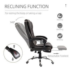 Ergonomic Office Chair with Back Support, PU leather Executive Office Chair with High Back – view 12