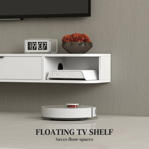 47" Floating TV Stand for TVs up to 50 Inch, Wall Mounted Media Console with Flip Drawer and 2 Open – view 10