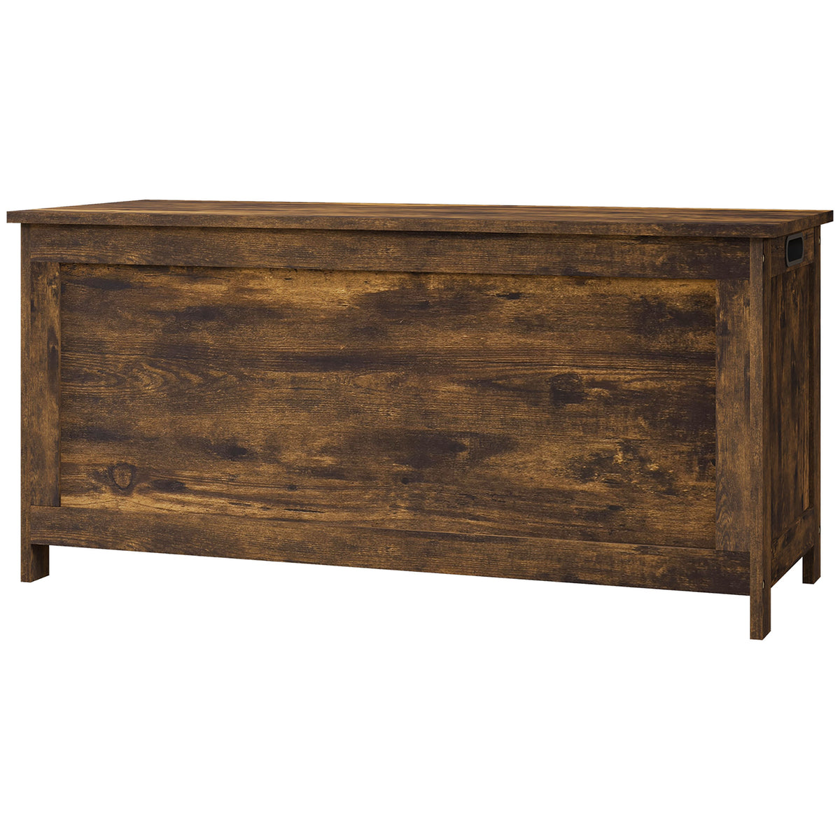 Storage Trunk with 2 Safety Hinges, Modern Entryway Bench with Side Handles, Storage Chest for Living Room – view 8