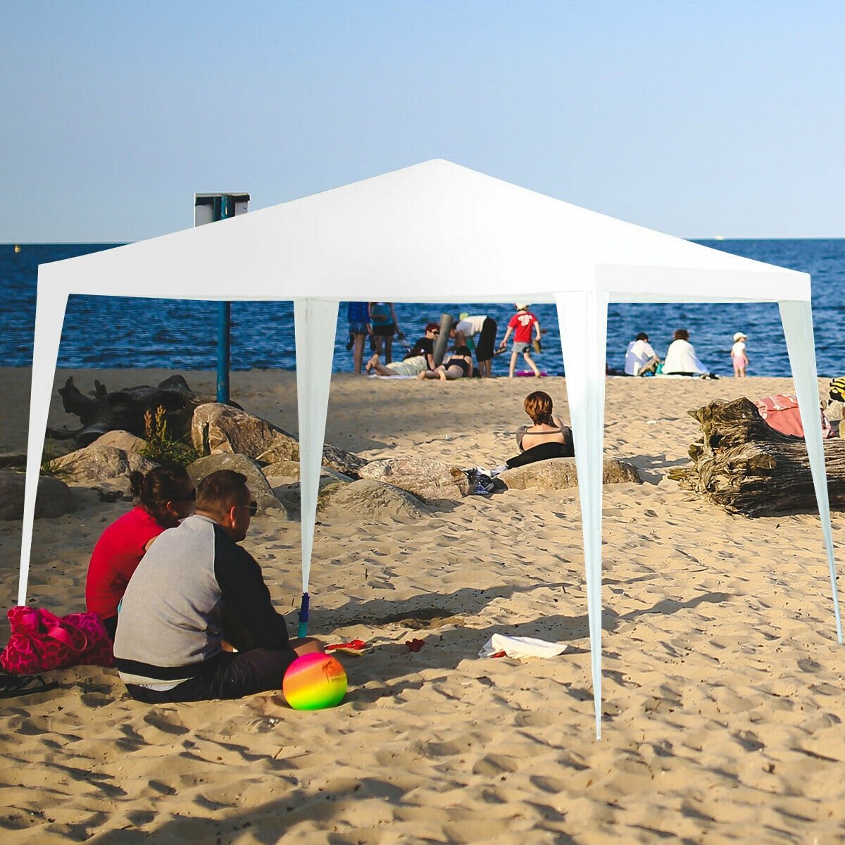 10 x 10 Feet Outdoor Side Walls Canopy Tent with 4 Removable Sidewalls view 3