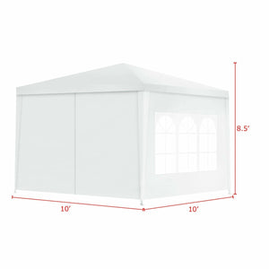 10 x 10 Feet Outdoor Side Walls Canopy Tent with 4 Removable Sidewalls view 5