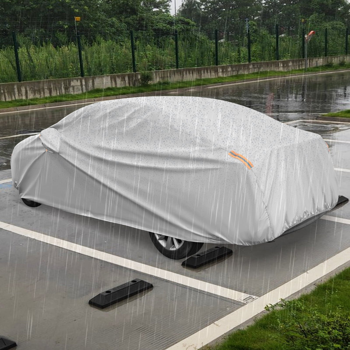 Car Cover for Automobiles 185 Inch Rain Sun UV Protection Universal Fit Sedan Toyota Corolla view 3