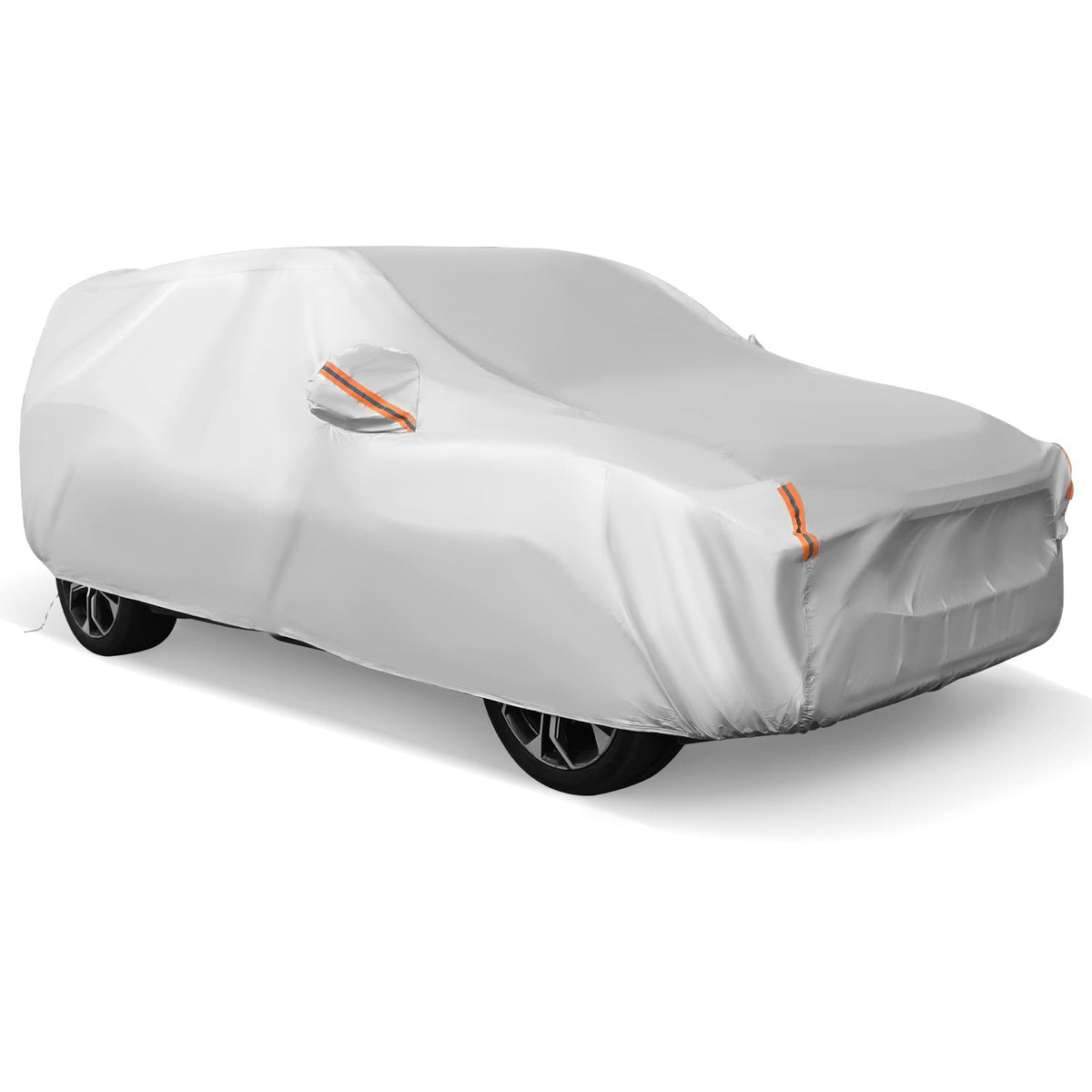 Car Cover for Automobiles 190 Inch Rain Sun UV Protection Universal Fit SUV Chevrolet Hyundai Kia Mazda view 4